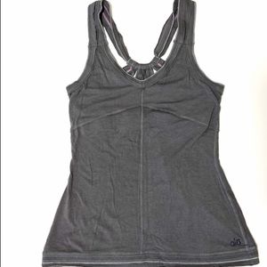 Alo yoga Gray Active Wear Top Sz S